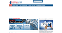 Desktop Screenshot of kontoteka.pl