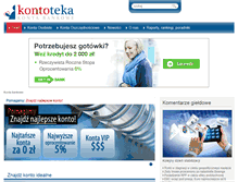 Tablet Screenshot of kontoteka.pl